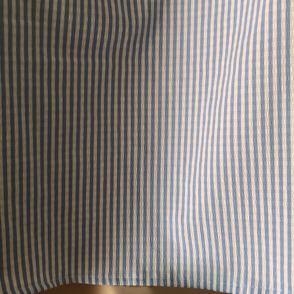Woman’s spring Striped blue & white maternity feminine sleeveless spring blouse - Picture 11 of 13